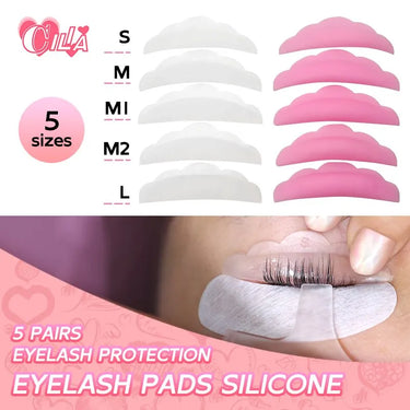 5 Pairs Silicone Eyelash Extension Pads